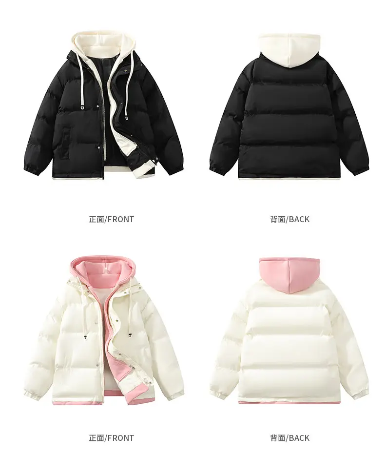 Winter Parkas Women 2025 New in Casual Thick Warm Jackets Hood Coats Solid Loose Female Down Outerwears Chaquetas Parkas Mujer