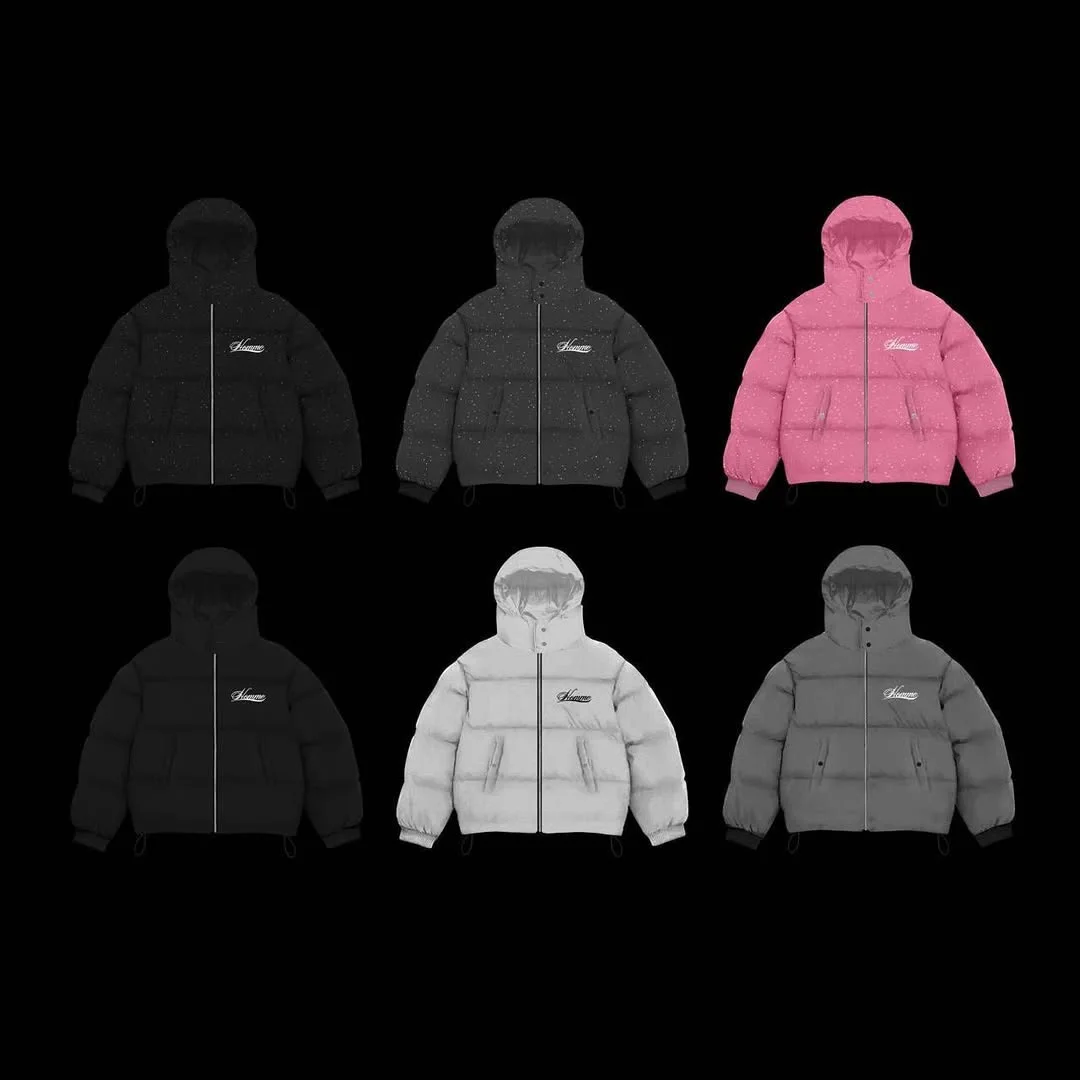 Winter Diamond Puffer Park Women Vintage Padded Warm Jacket Coat Female American Retro Zip Up Casual Hip Hop Trend Outerwear New