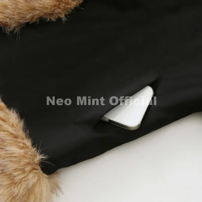 Neo Mint Cozy Girls Furry Shawl Collar Quilted Puffer Bomber Jacket Women Winter Hot Fashion Faux Fur Trim Parkas Coat Outerwear