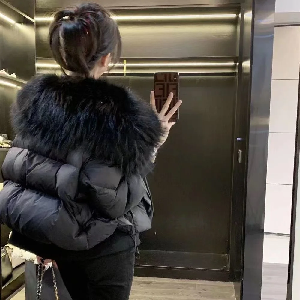 Fashion Women Long Sleeves Cotton Padded Coat Winter Solid Down Cotton Jacket 2025 Loose Casual Short Parkas Outwear Female