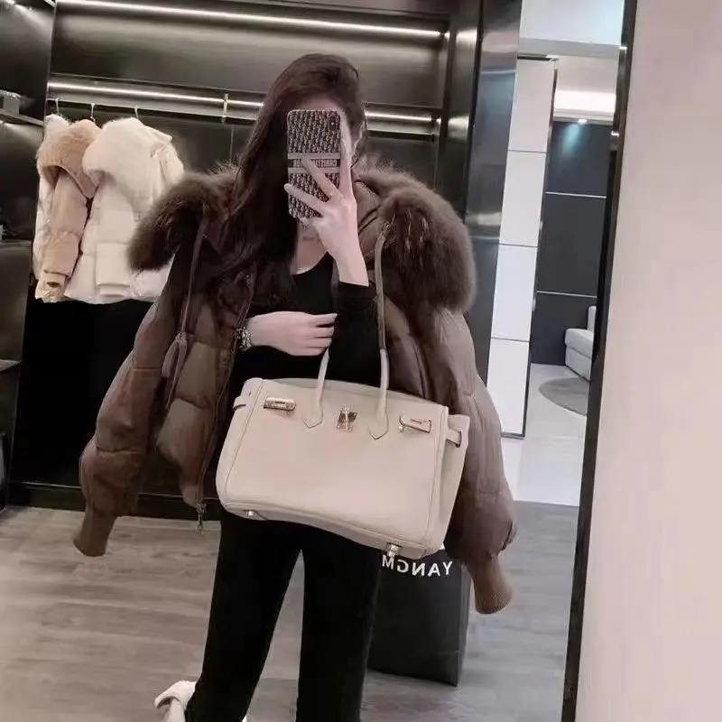Fashion Women Long Sleeves Cotton Padded Coat Winter Solid Down Cotton Jacket 2025 Loose Casual Short Parkas Outwear Female