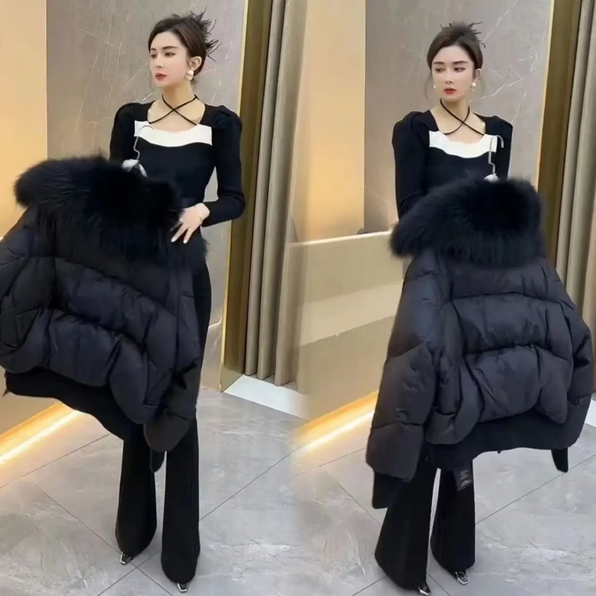 Fashion Women Long Sleeves Cotton Padded Coat Winter Solid Down Cotton Jacket 2025 Loose Casual Short Parkas Outwear Female