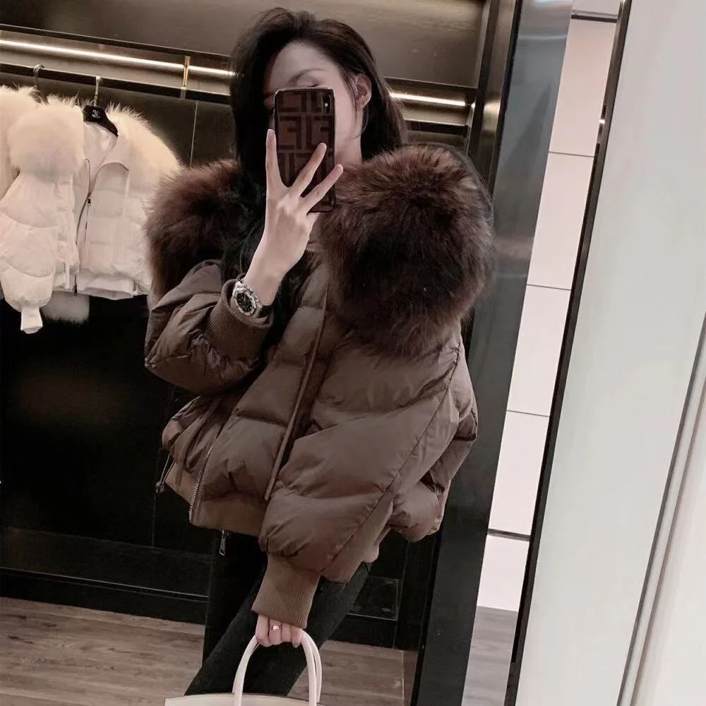 Fashion Women Long Sleeves Cotton Padded Coat Winter Solid Down Cotton Jacket 2025 Loose Casual Short Parkas Outwear Female