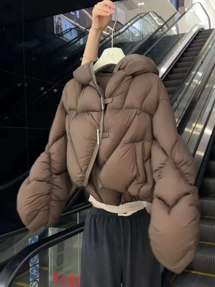 Women's Clothing Winter Pullover Sweatshirt Hoodie Warm Fashion Loose Workwear Thicken Cotton Jacket Parkas Winter Clothes Women