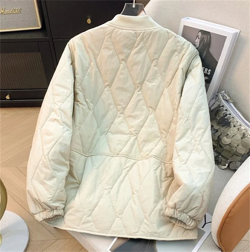 2025 Women Large Size 4XL Parkas Outwear Autumn Winter Ladies Light Thin Puffer Coat Korean Female Fashion Cotton Padded Jacket
