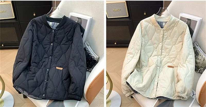 2025 Women Large Size 4XL Parkas Outwear Autumn Winter Ladies Light Thin Puffer Coat Korean Female Fashion Cotton Padded Jacket