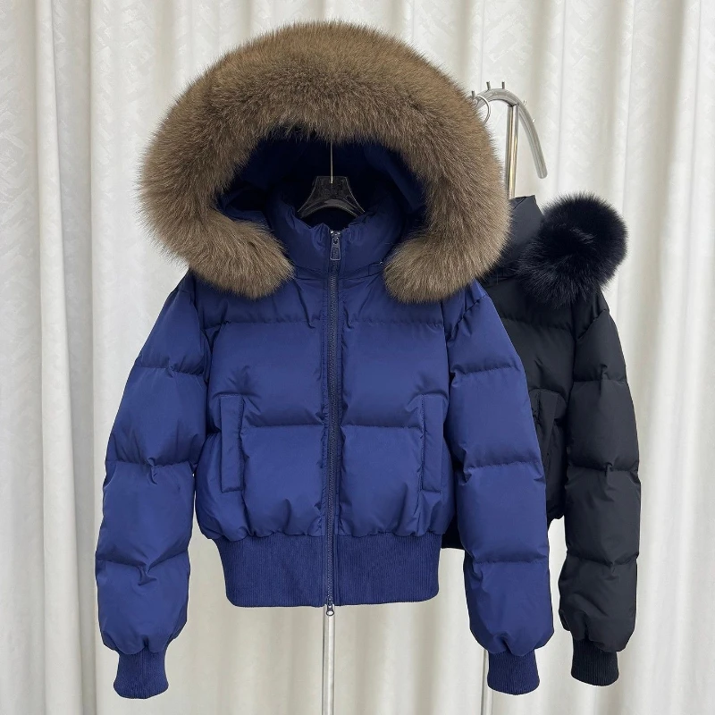 Y2k Vintage Long Sleeve Parka Faux Fur Collar Patchwork Women Casual American Retro Hooded Solid Coat Autumn Winter 2026