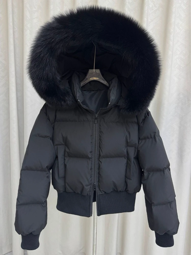 Y2k Vintage Long Sleeve Parka Faux Fur Collar Patchwork Women Casual American Retro Hooded Solid Coat Autumn Winter 2026