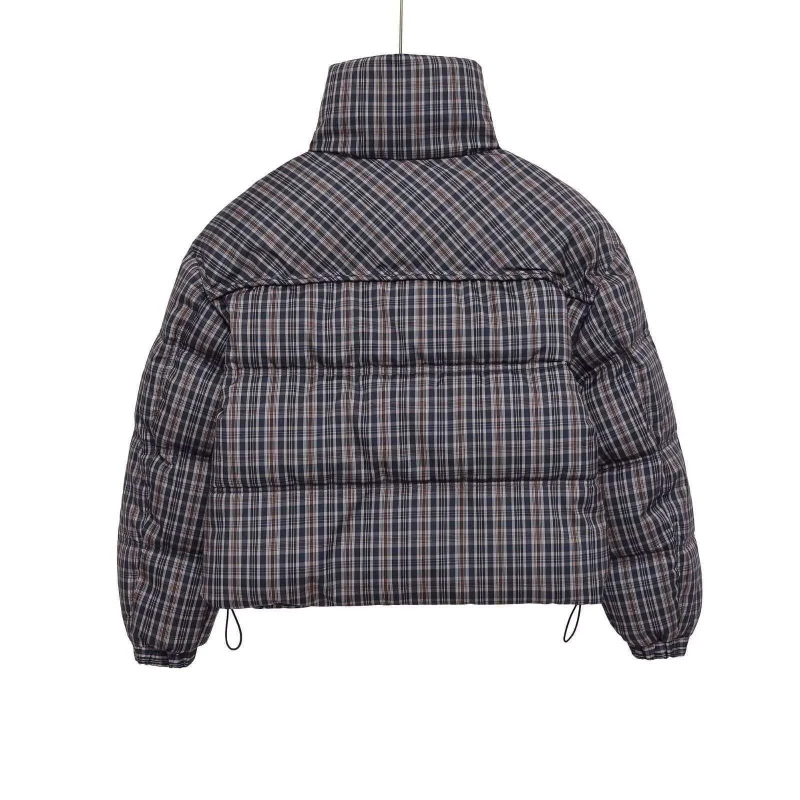 Casual Plaid Cotton Jacket For Woman Long Sleeves Loose Zipper Coats With Pocket Casual Street Versatile Winter New Warm Jacket