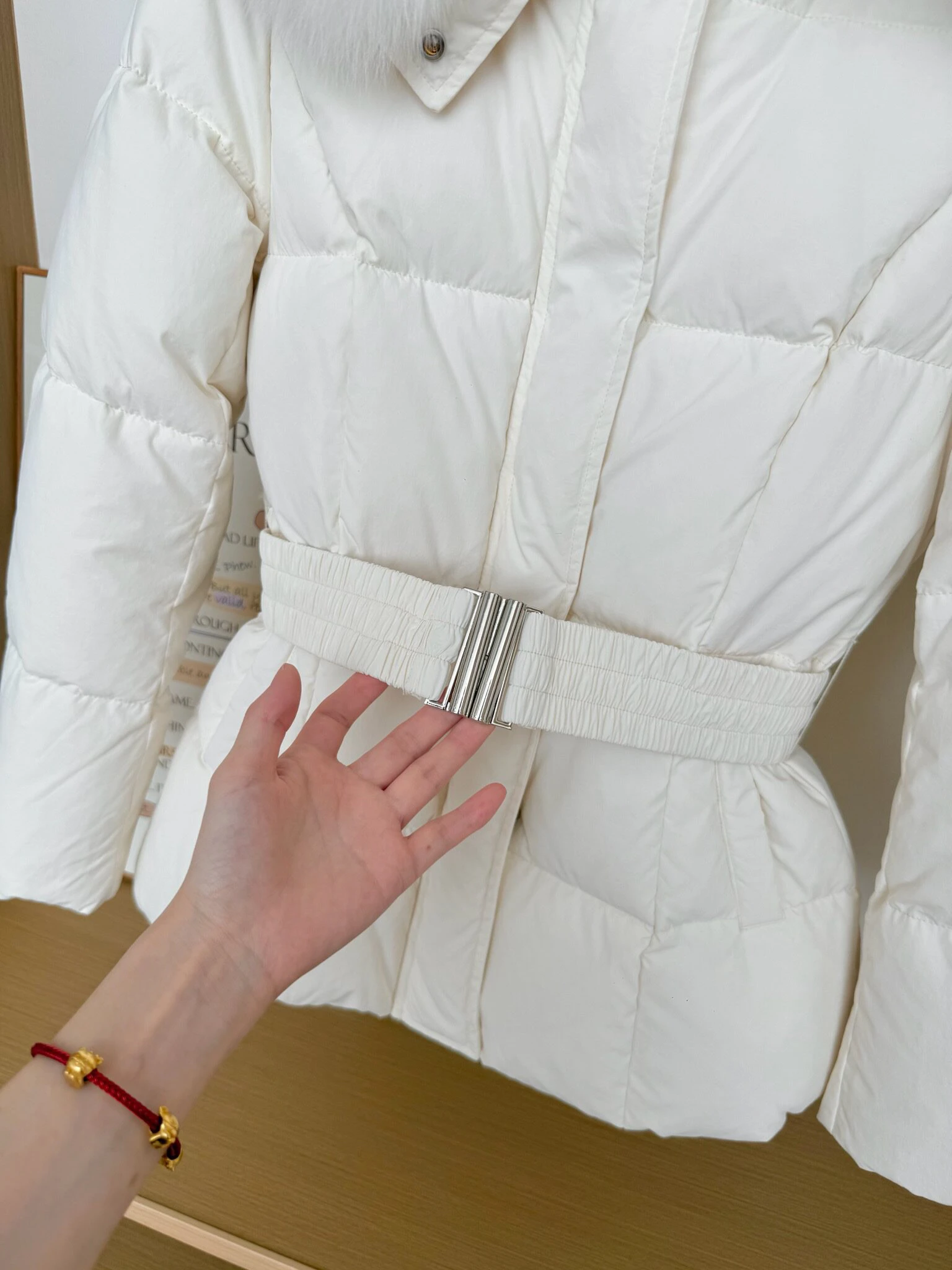 Korean Fashion Women's Solid Color Hooded Fur Collar Thin Cotton Clothes Down Jacket Women's Winter Long-sleeved Versatile Coat