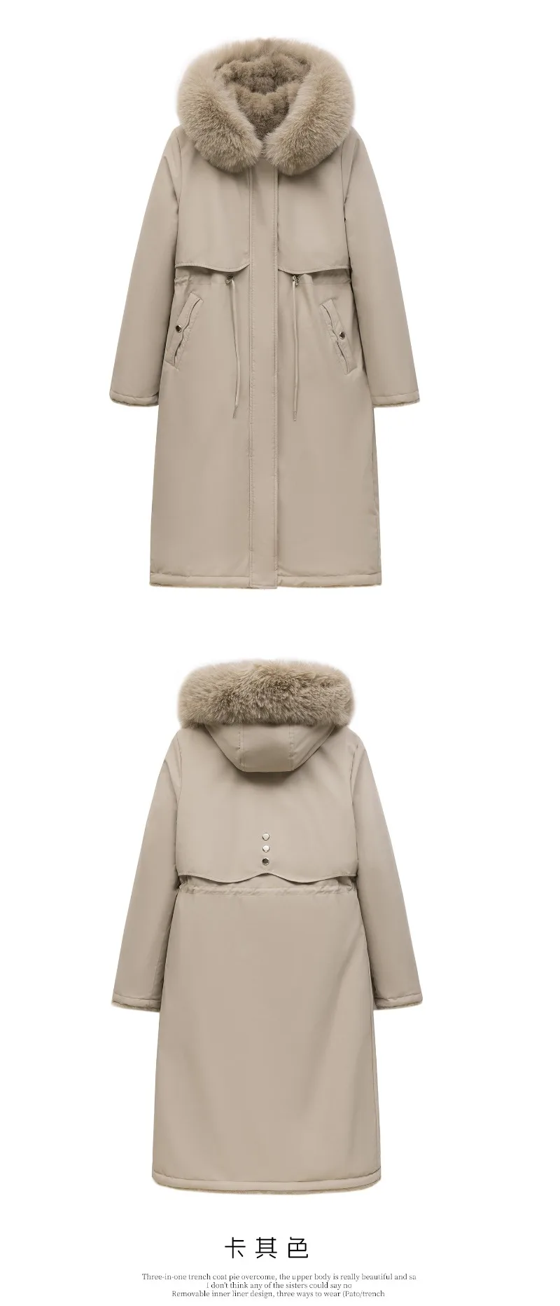 2026 New Double-sided Wear Parkas Women's Winter Fleece Cotton-padded Jacket X-long Overcoat Faux Mink Fur Thicken Hooded Coats