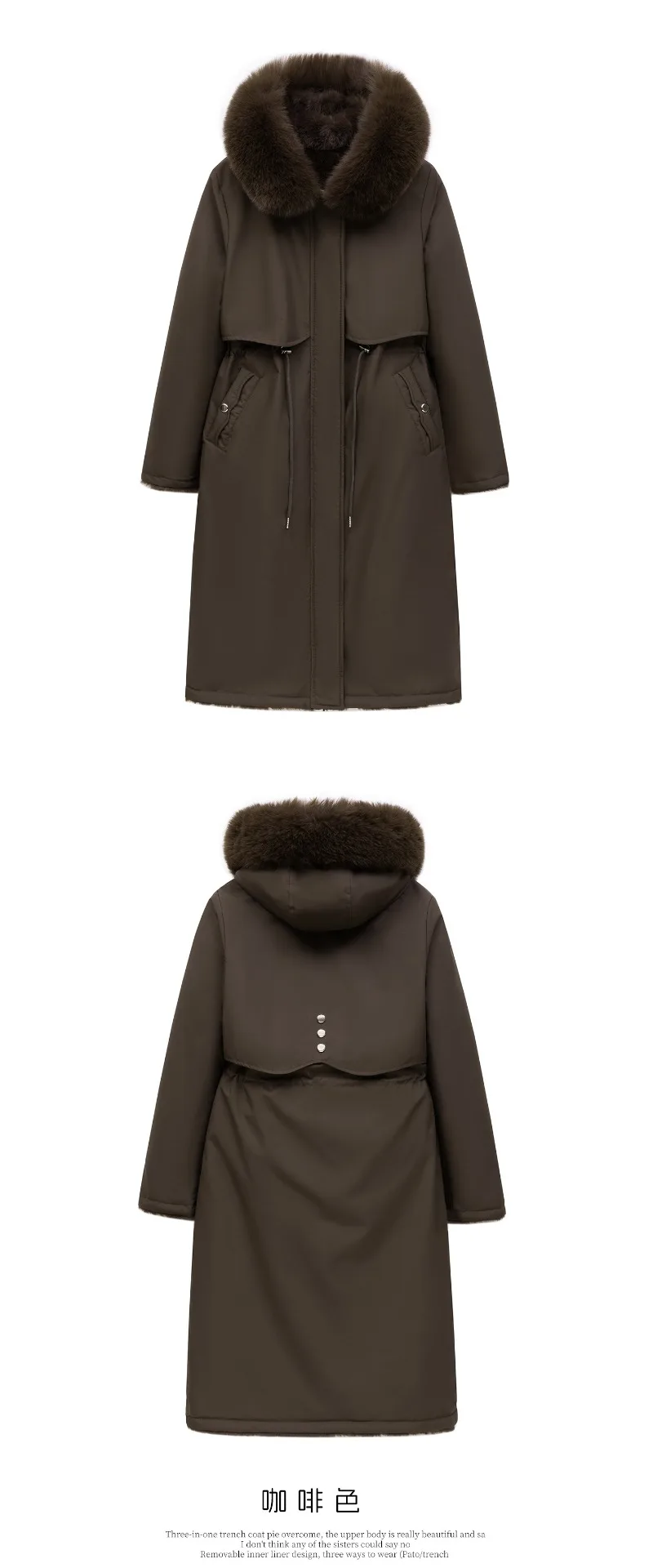 2026 New Double-sided Wear Parkas Women's Winter Fleece Cotton-padded Jacket X-long Overcoat Faux Mink Fur Thicken Hooded Coats