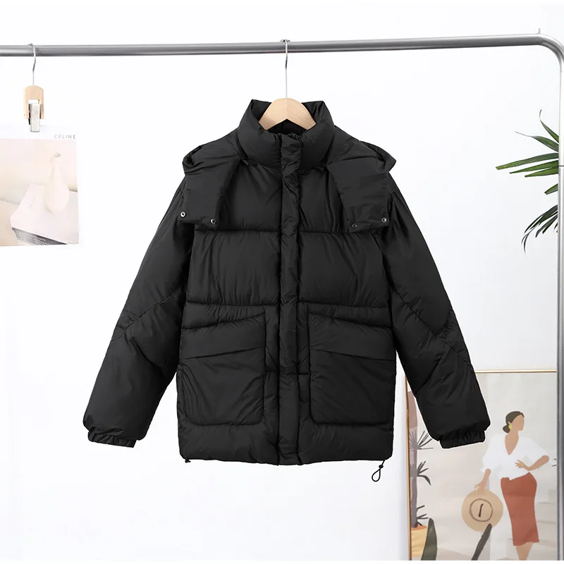 Printed Cotton Padded Coats Women Fashion Hooded Waist-Cinching Zipper Quilted Jackets Winter Casual Woman Fashion New Outerwear