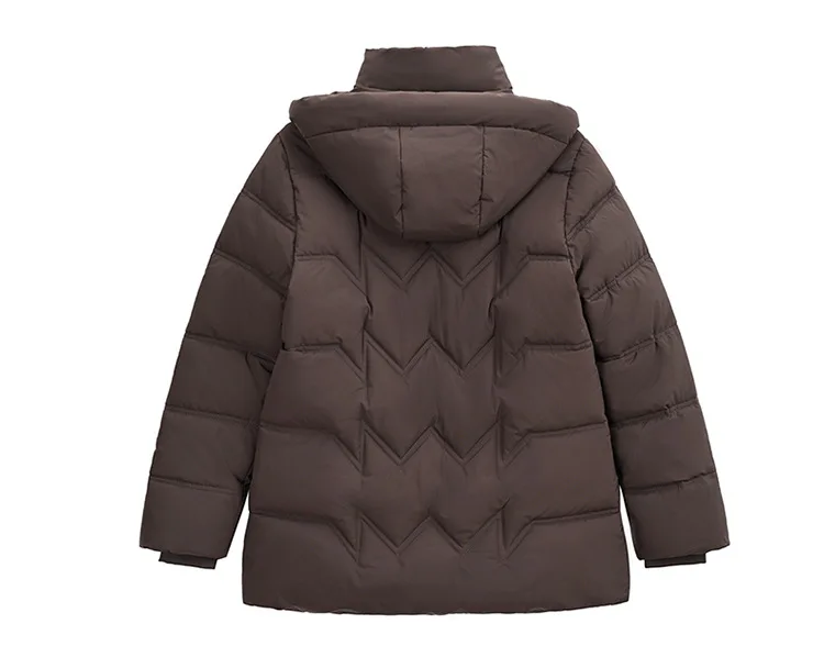 Winter Thick Hooded Puffer Coat Women XL-5XL Windproof Parkas Russian Cold Weather Snow Jacket Middle Aged Mom Outerwear New