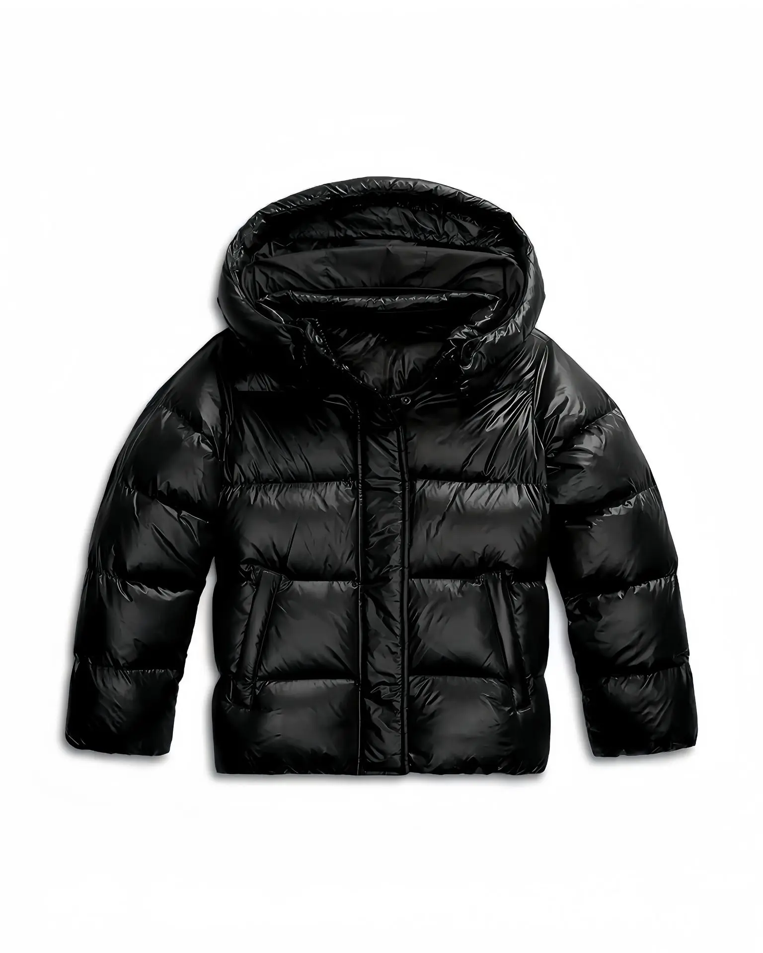 2025 Winter Cotton Jacket for Women with Hood Solid Color Women's Cold-Proof Cotton Coat