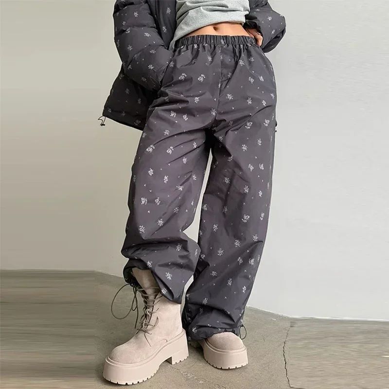 Casual Print Hoodie Loose Coat Women All-match Full Sleeve Thicken Zippers Oversize Coats Female 2026 Autumn Winter Lady Outwear
