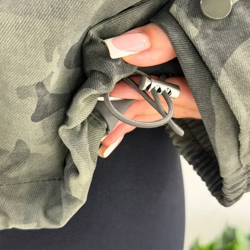 Street Printed Women's Thicken Coats Fashion Hooded Zipper Camouflage Thick Jacket Lady 2026 Autumn Winter Female Street Tops