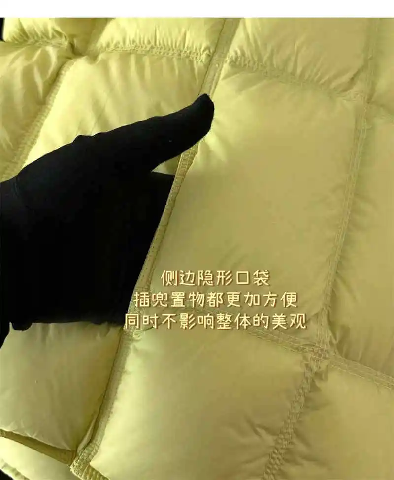 Women's Cotton Jacket 2025 Korean Edition New Autumn Winter Solid Color Round Neck Fashion Thick Warm Coat Parka Overcoat