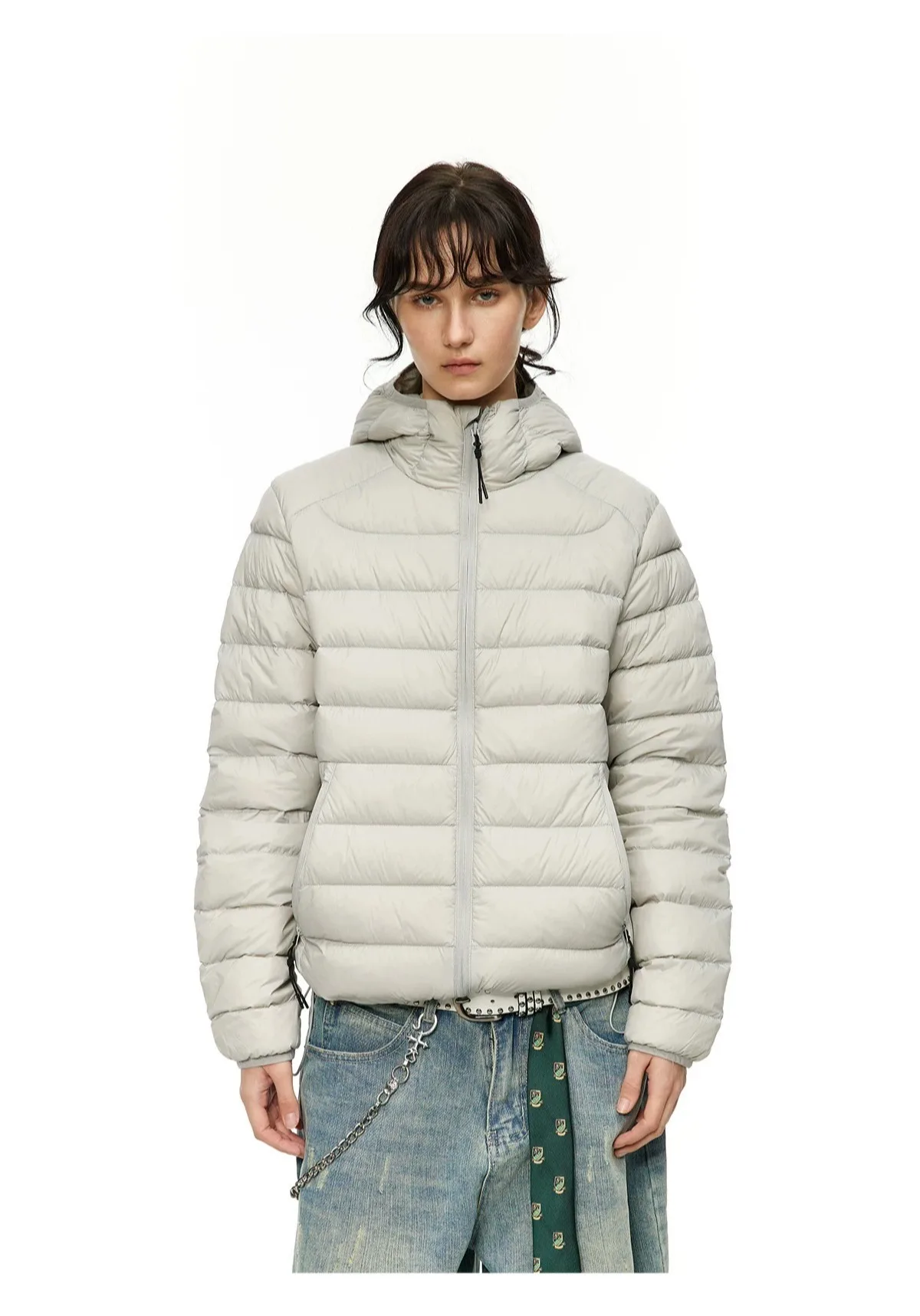 New Foreign Trade Minimalist Quilted Down Parkas Women Hooded Slim Lightweight Warm Coat Fashion Casual Outdoor Winter Soft