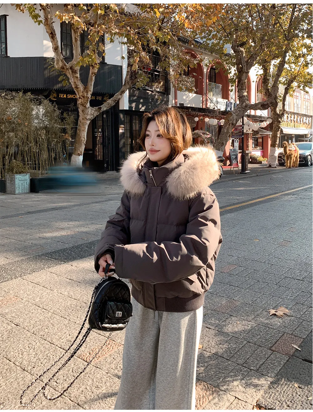 American Large Faux Fur-trim Hood Padded Parkas Women Winter 2026 Loose Fit Thick Outerwear Ladies Short Zipper Cotton Jackets