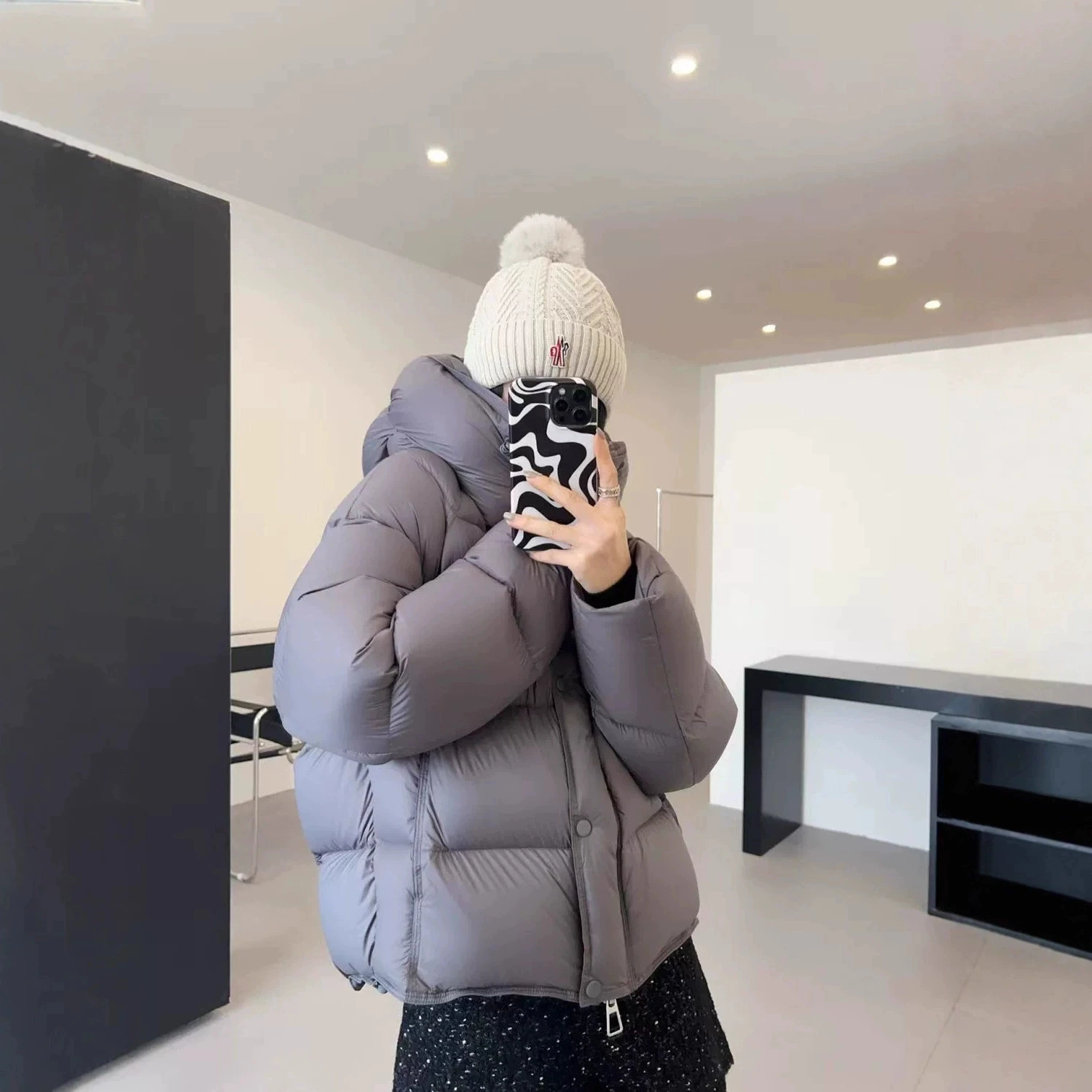 Women Winter Short Cotton Coat 2025 New Hooded Loose Puffer Coat Korean Women Thicken Warm Parkas Coat Women Long Sleeve Outwear