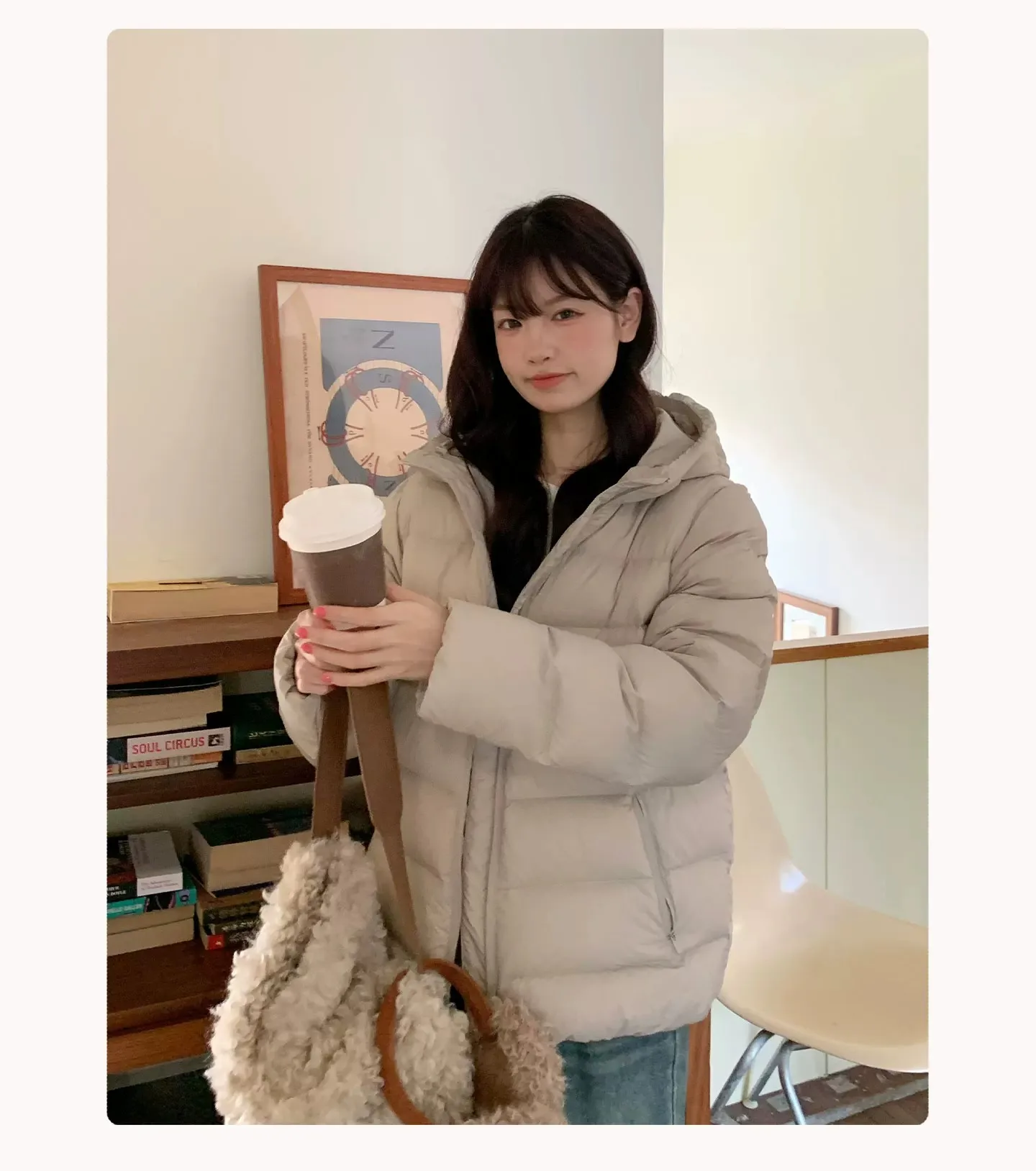 Preppy Style Short Hooded Puffer Jacket Women Autumn Winter Warm Lightweight Solid Padded Parkas Woman Korean Simple Cotton Coat