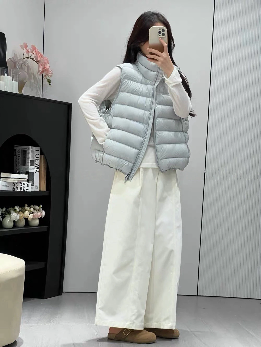 Lightweight Quilted Down Cotton Parkas Vest Women Short Fall Winter New Korean Loose Stand Collar Sleeveless Warm Jacket