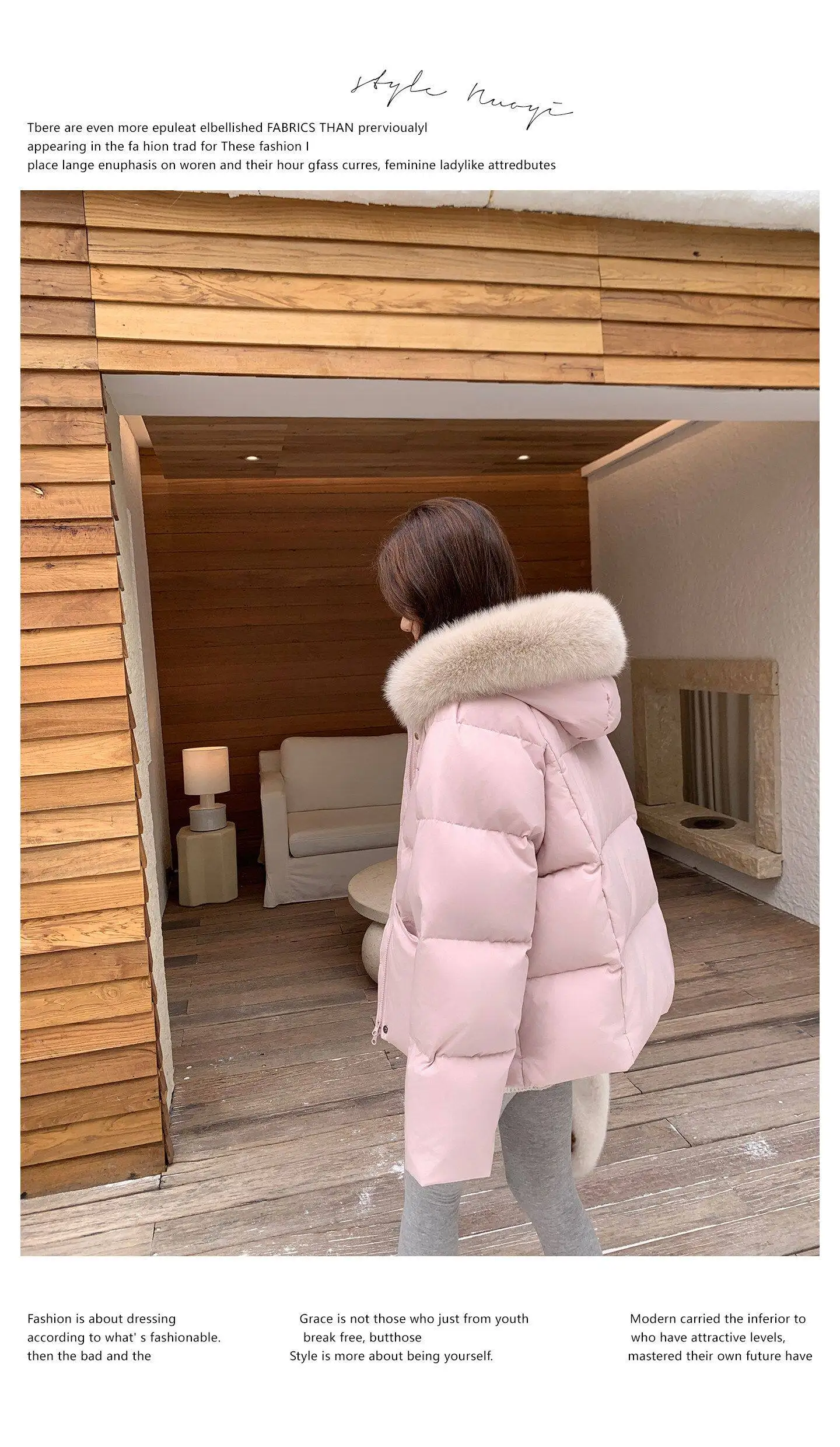 Fashion Faux Fur Collar Hooded Short Puffer Jacket Women 2026 Winter Thicken Parkas Woman Korean Solid Big Pocket Padded Coat