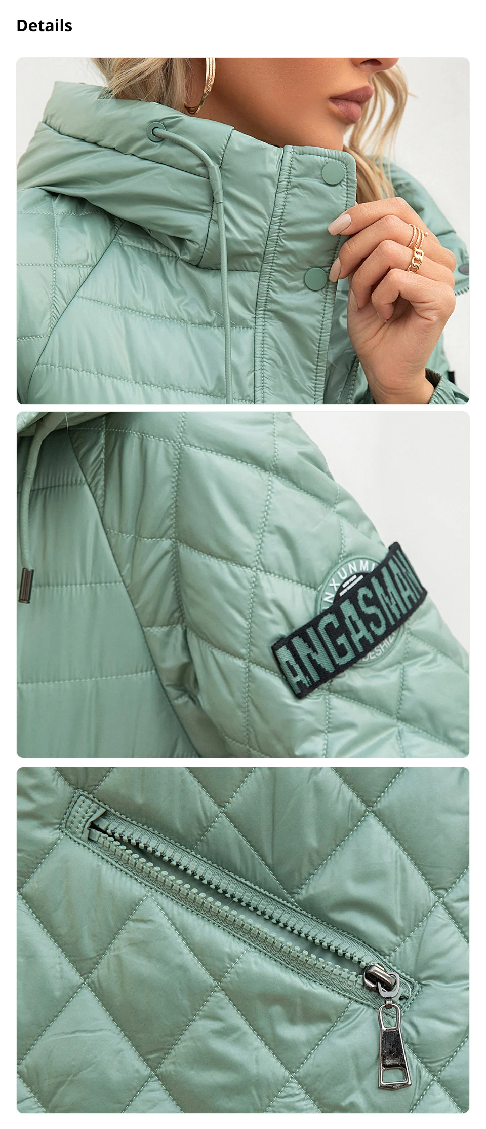 GASMAN 2022 Women's spring jacket fashion casual Short parka Thin Cotton hooded Coat women ladies jackets Warm outwear 21159