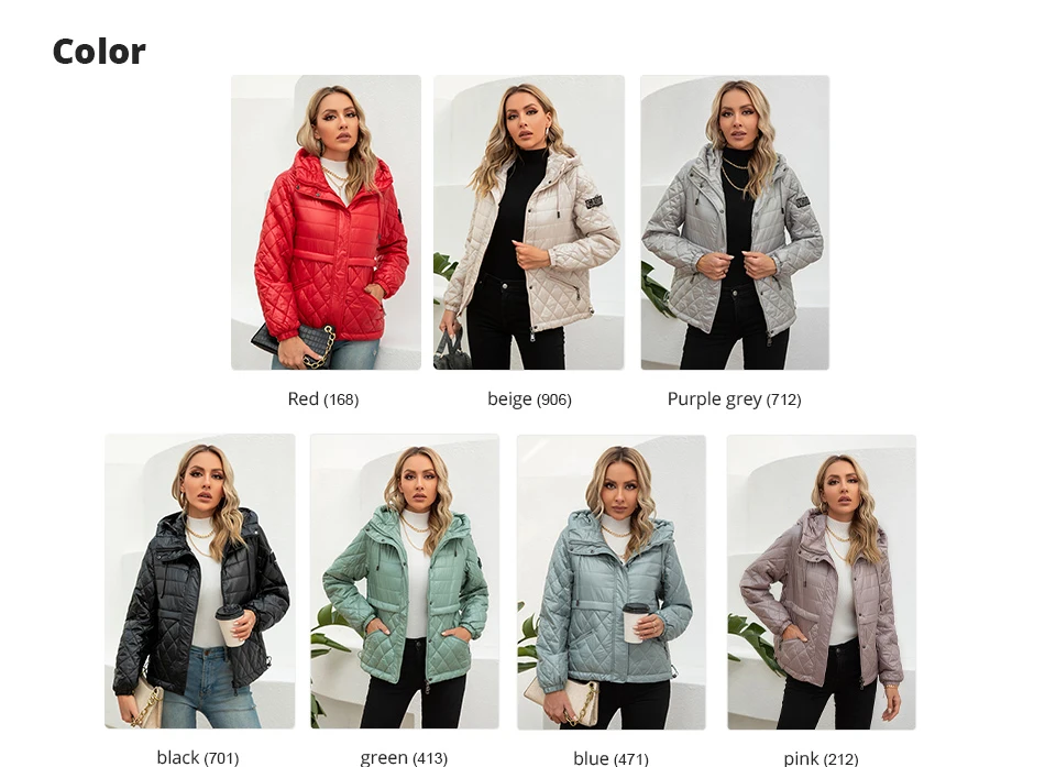 GASMAN 2022 Women's spring jacket fashion casual Short parka Thin Cotton hooded Coat women ladies jackets Warm outwear 21159