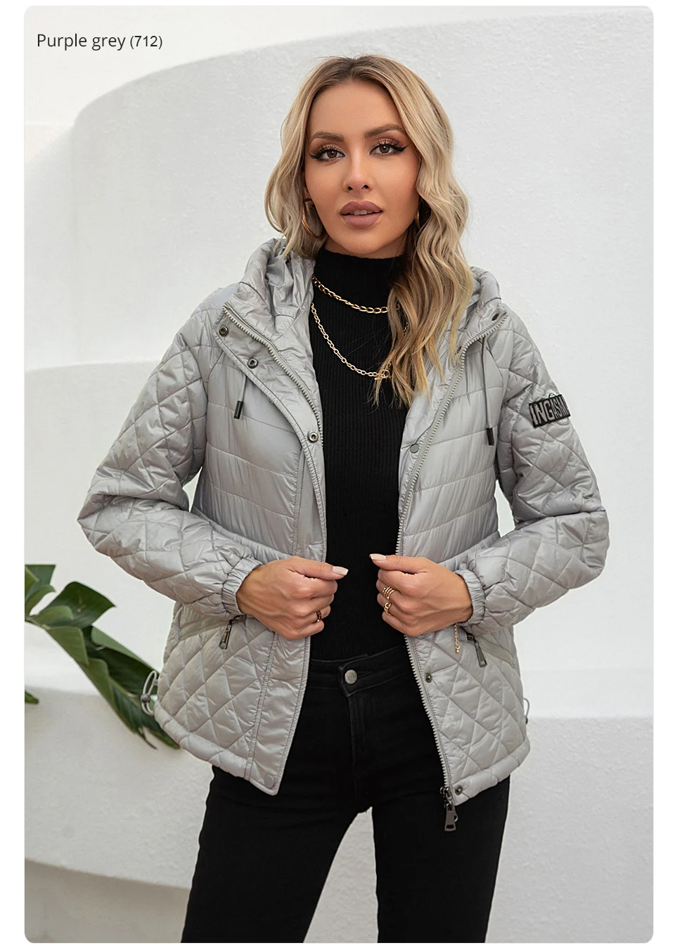 GASMAN 2022 Women's spring jacket fashion casual Short parka Thin Cotton hooded Coat women ladies jackets Warm outwear 21159