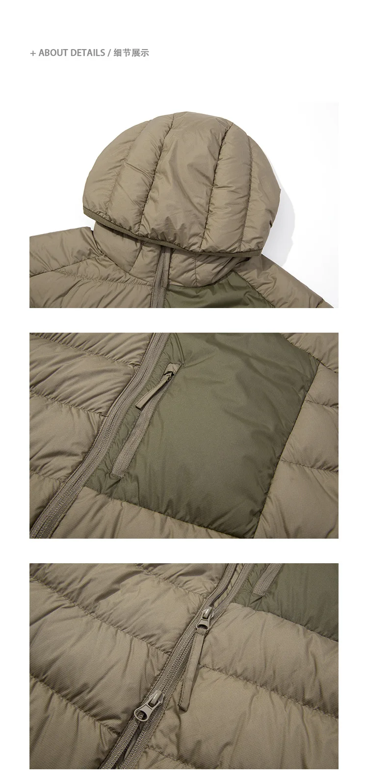 HKSH Outdoor Light Sport Color Contrast Hooded Down Jacket Women's Winter Mountain Leisure Waterproof Climbing Cotton Coat H2887