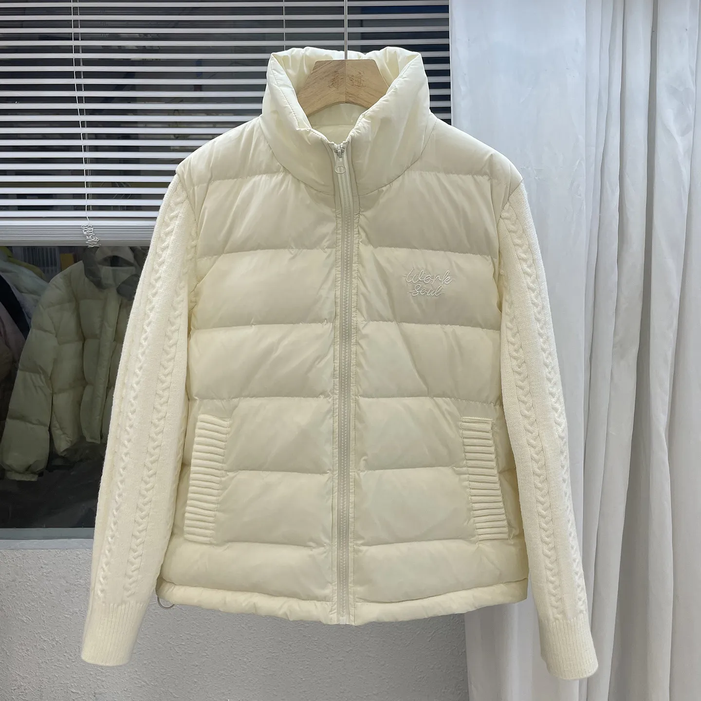 Versatile Fashion Round Neck Women Short Winter New Casual Loose Bread Down Cotton Parkas Coat Top Trendy Warm Cozy Soft Chic
