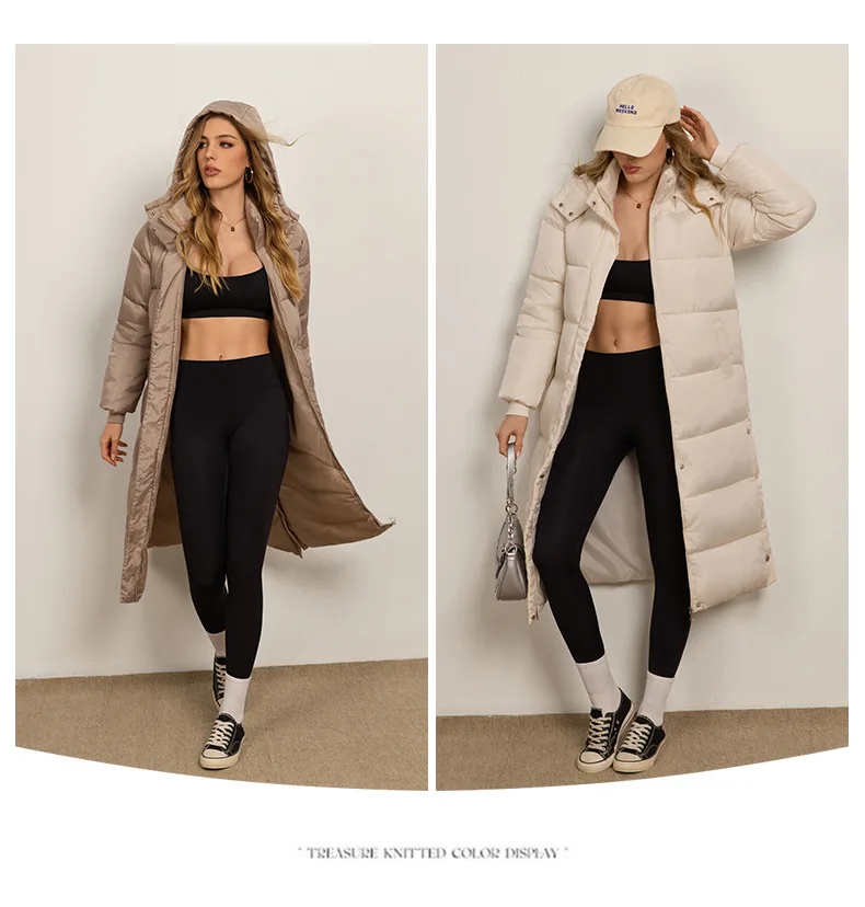 Women Long Coats Parkas Hooded Zipper Jackets Full Sleeve Thick Warm Y2k Streetwear Elegant Jacket Coat Autumn Winter 2026