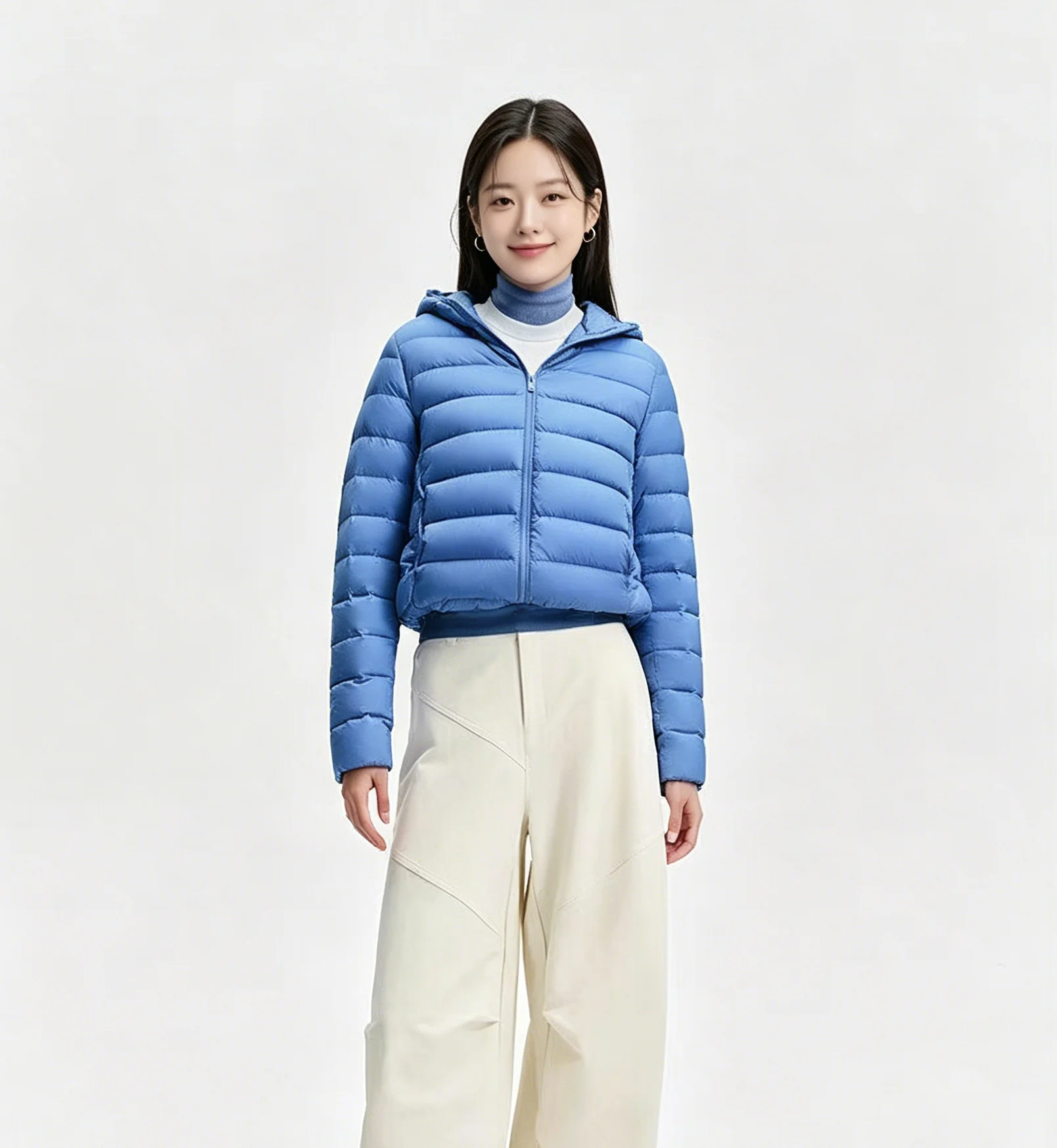 Lightweight Quilted Down Cotton Parkas Women Hooded Short Warm Couple Winter Coats Fashion Casual Outdoor Cozy Trendy Soft Warm