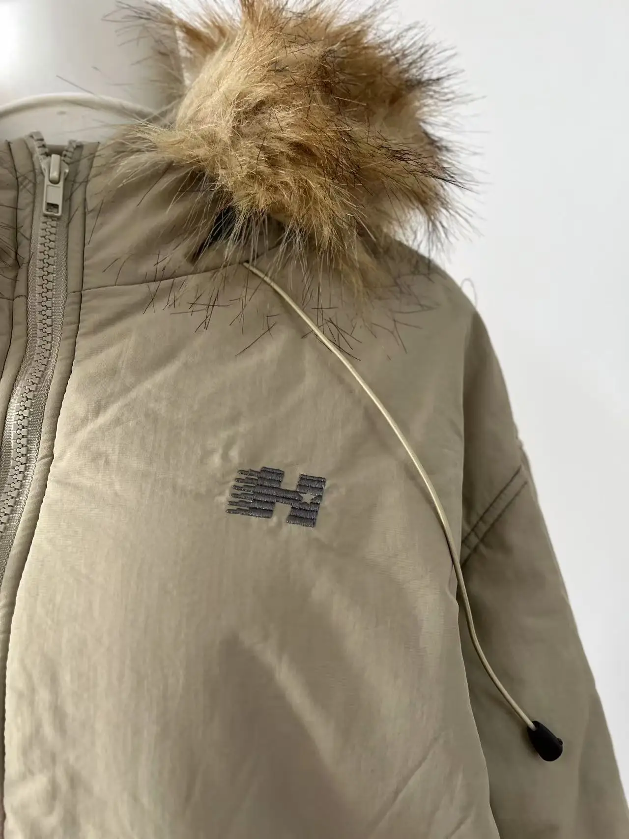 American Retro New Women Tops Parkas Coats Winter Fur Collar Hooded Long Sleeve Loose All Match Female Quilted Jacket Clothing
