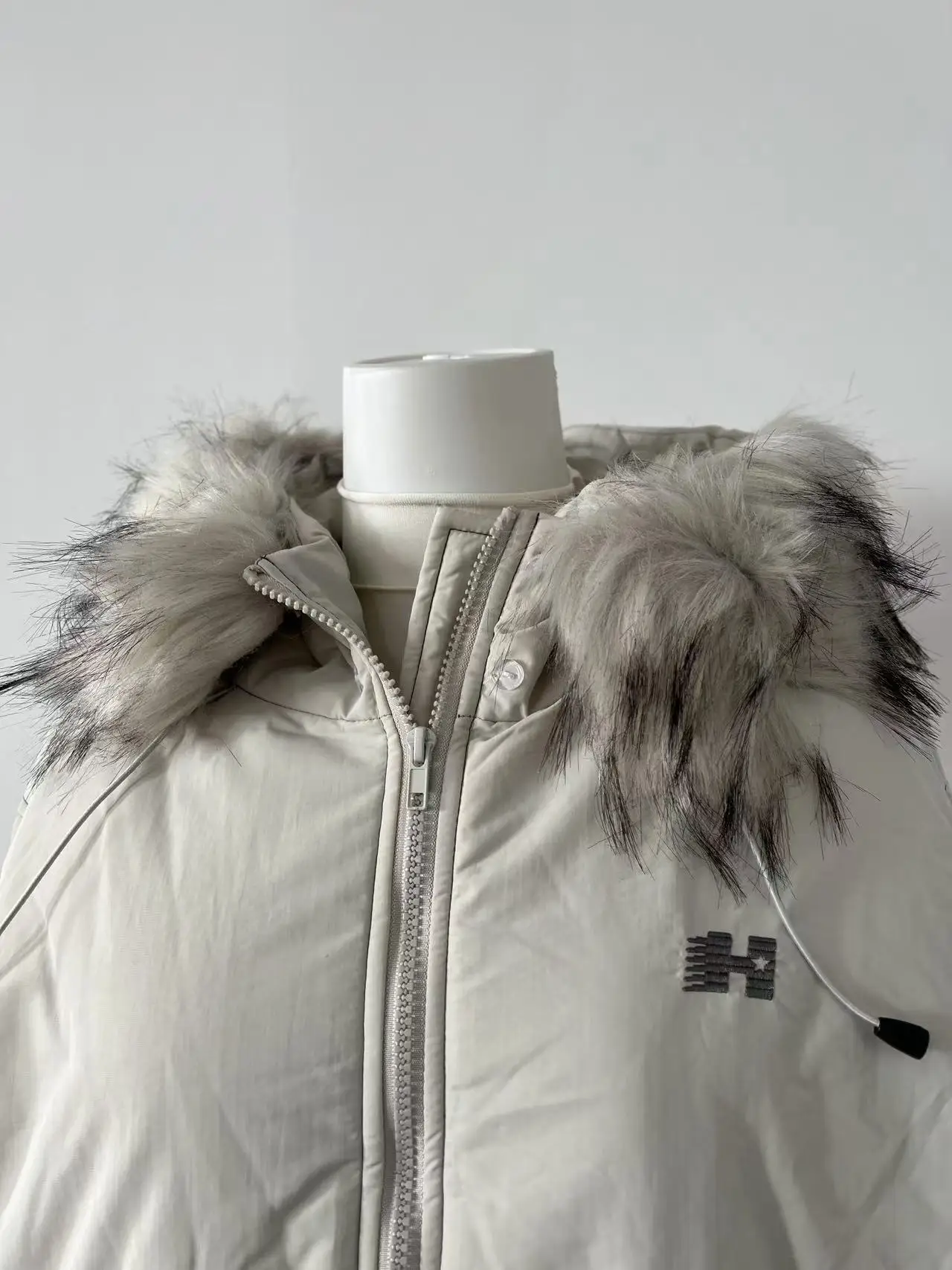 American Retro New Women Tops Parkas Coats Winter Fur Collar Hooded Long Sleeve Loose All Match Female Quilted Jacket Clothing