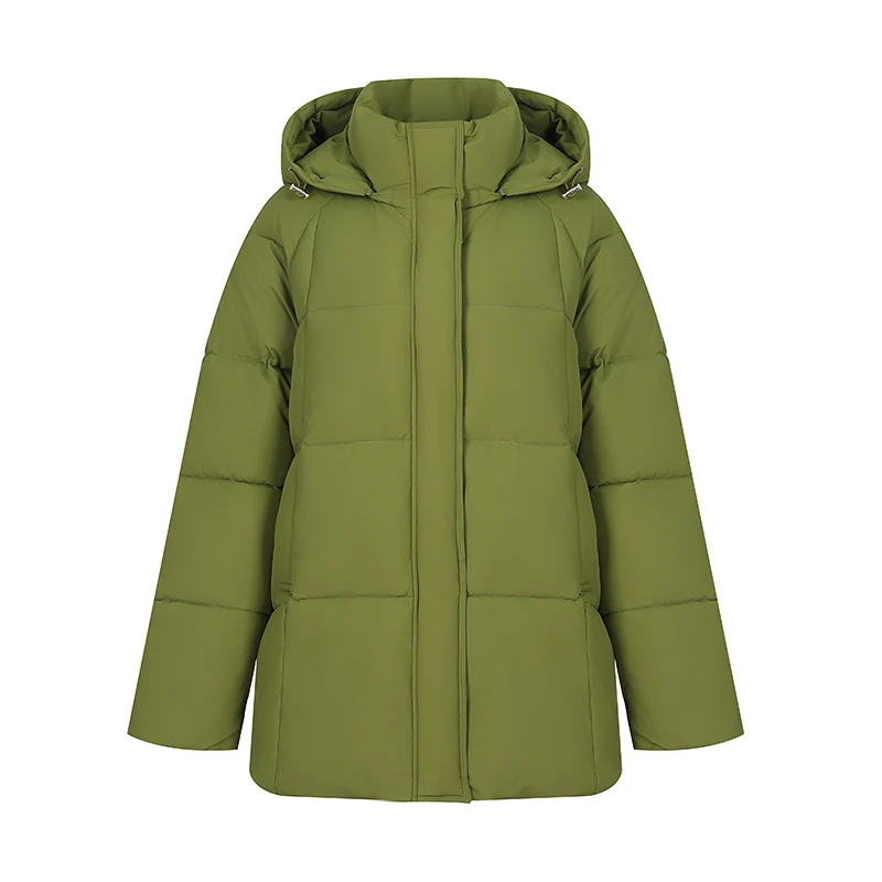 Women Reversible 2 Sides Wear Long Parkas Female Faux Fur Collar Hooded Coat With Drawstring Waist Winter Thick Outerwear Pike