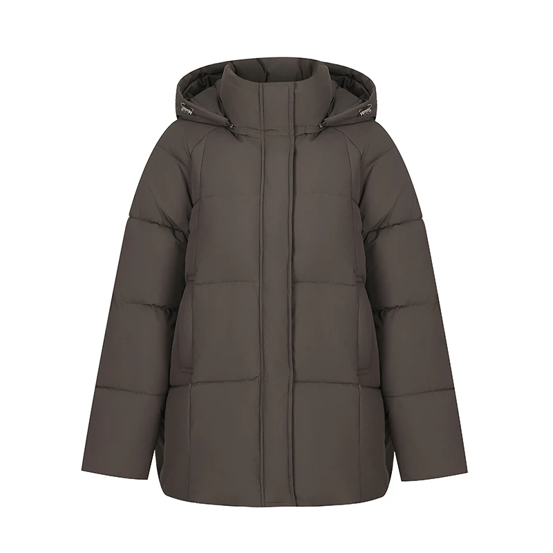 Women Reversible 2 Sides Wear Long Parkas Female Faux Fur Collar Hooded Coat With Drawstring Waist Winter Thick Outerwear Pike