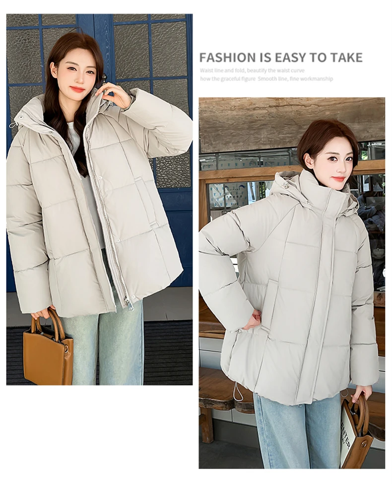 Women Reversible 2 Sides Wear Long Parkas Female Faux Fur Collar Hooded Coat With Drawstring Waist Winter Thick Outerwear Pike