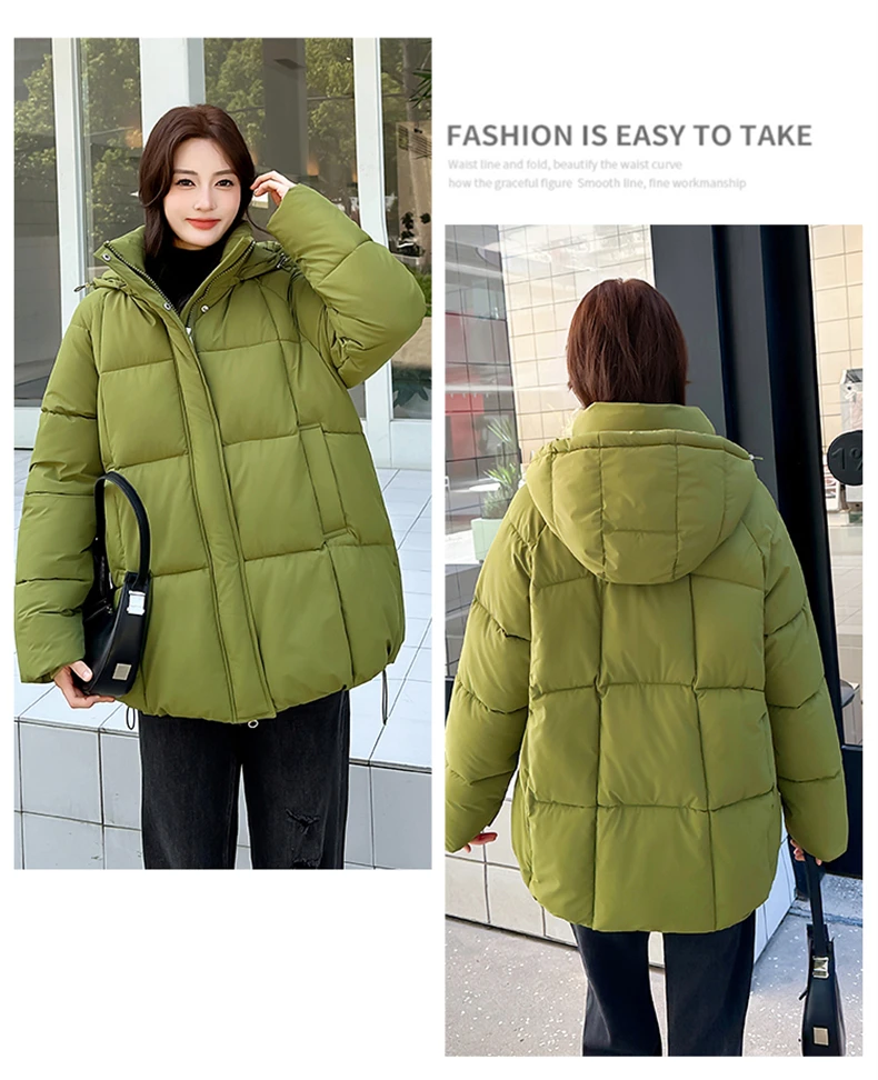 Women Reversible 2 Sides Wear Long Parkas Female Faux Fur Collar Hooded Coat With Drawstring Waist Winter Thick Outerwear Pike