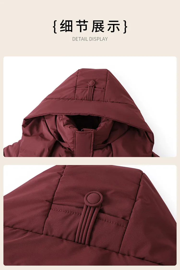 Winter Hooded Puffer Quilted Jackets New Women Loose Warm Thickened Zipper Solid Windproof Pockets Cold Weather Female Outerwear