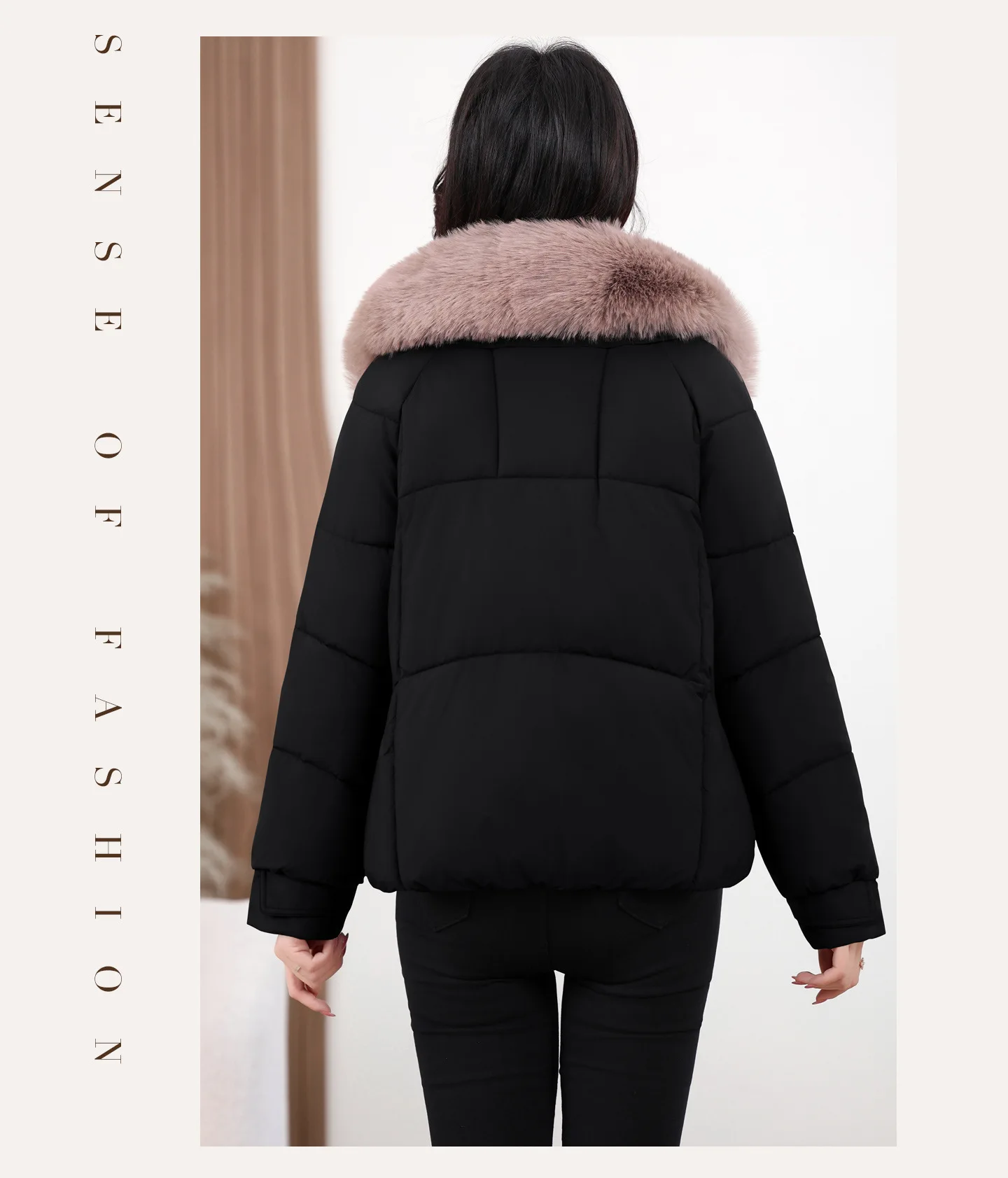 2026 Winter New Cotton Jacket Women's Fashion Versatile Korean Version Foreign Style Loose Simple Warm Down Cotton Jacket