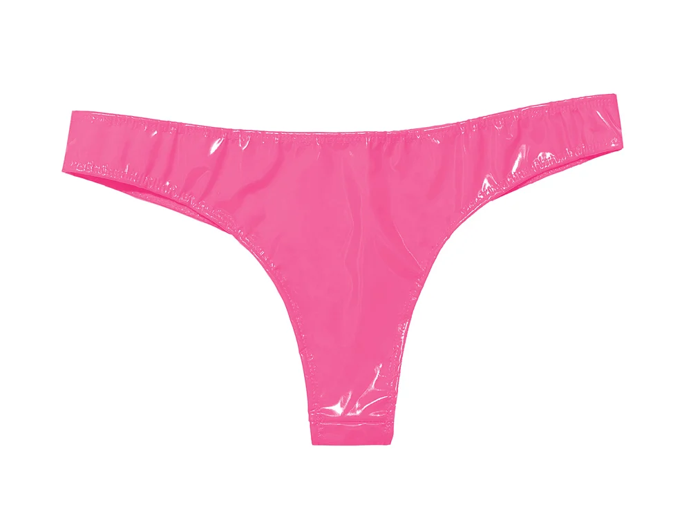 Sexy Women Hot Short Oil Glossy Shiny Low Waist Short PVC PU Faux Leather Exotic Briefs Maid Punk Dance Wear Plus Size
