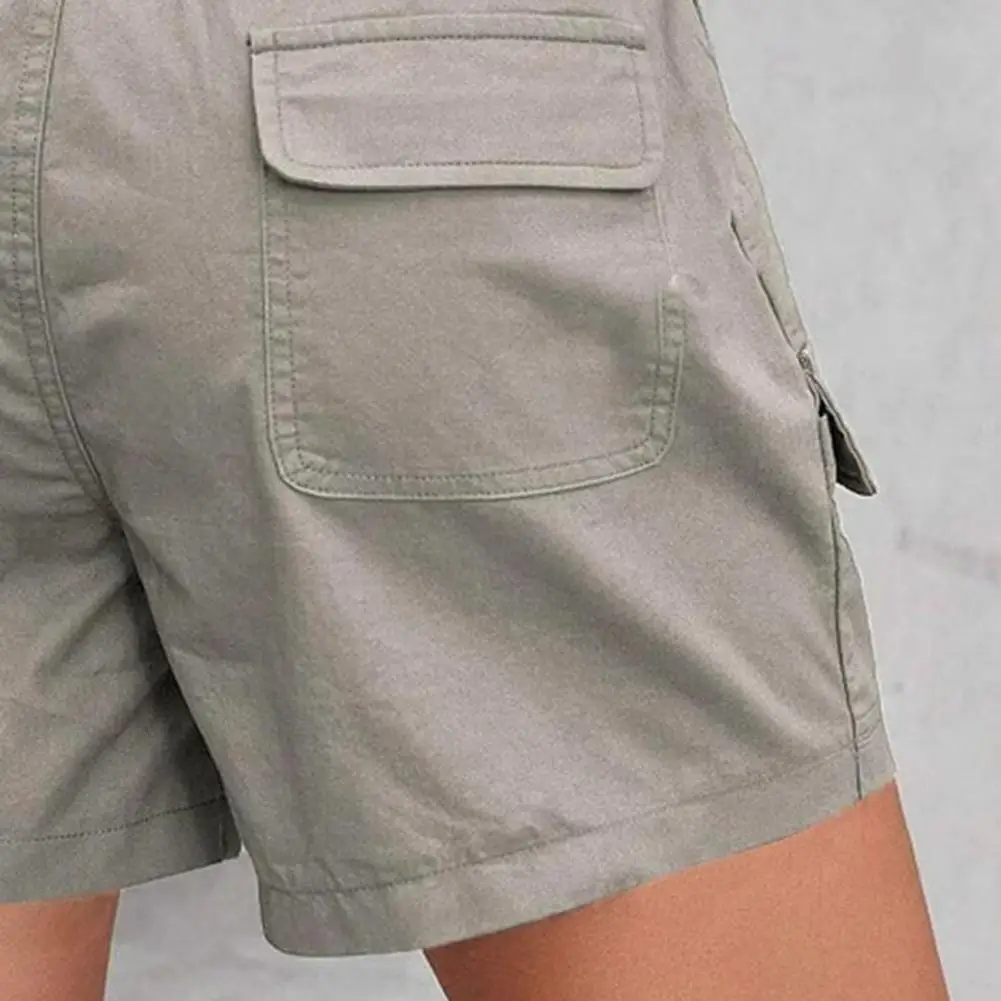 Breathable Summer Shorts for Women Stylish Women's Cargo Shorts with Pockets for Summer Hiking Outfits Knee Length Bermuda
