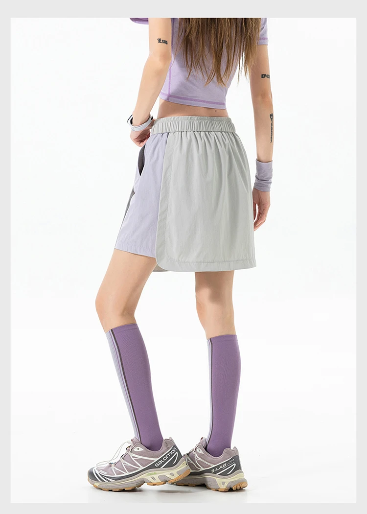 Summer Outdoor Hiking Lightweight Quick Dry Sport Skirt Shorts Women Sweet Girl Streetwear Y2k Loose Casual Cargo Shorts Skirts