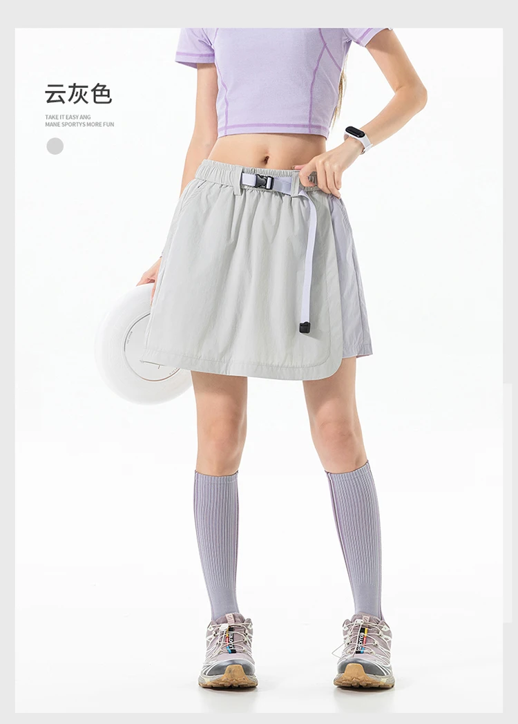 Summer Outdoor Hiking Lightweight Quick Dry Sport Skirt Shorts Women Sweet Girl Streetwear Y2k Loose Casual Cargo Shorts Skirts