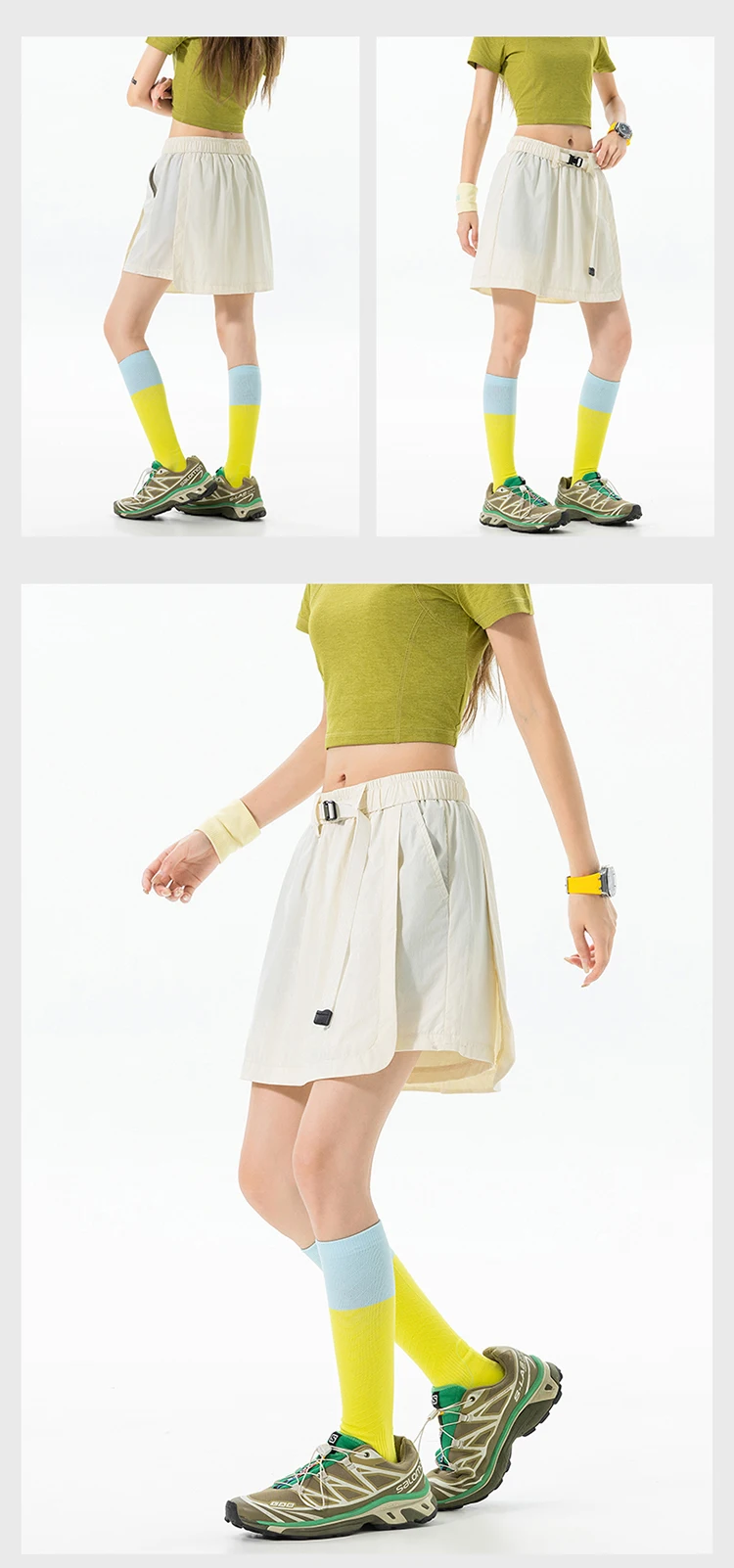 Summer Outdoor Hiking Lightweight Quick Dry Sport Skirt Shorts Women Sweet Girl Streetwear Y2k Loose Casual Cargo Shorts Skirts