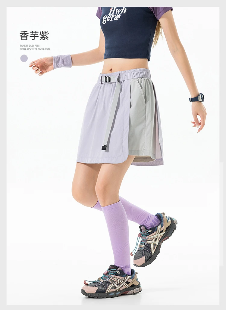 Summer Outdoor Hiking Lightweight Quick Dry Sport Skirt Shorts Women Sweet Girl Streetwear Y2k Loose Casual Cargo Shorts Skirts