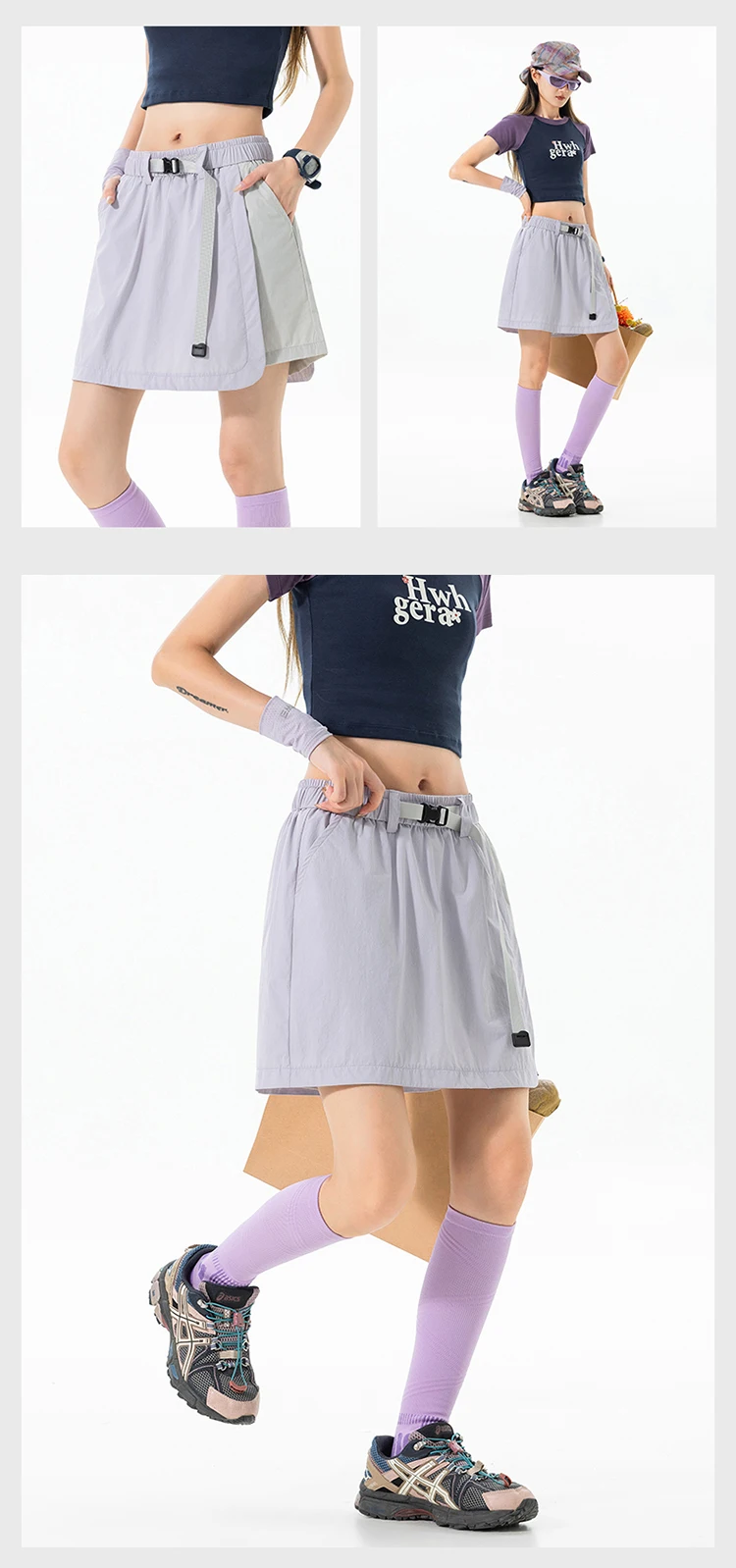 Summer Outdoor Hiking Lightweight Quick Dry Sport Skirt Shorts Women Sweet Girl Streetwear Y2k Loose Casual Cargo Shorts Skirts
